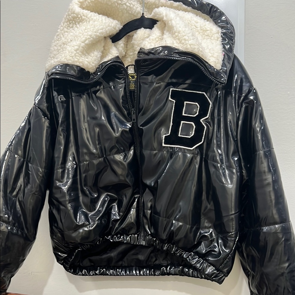 Black Kids Jacket with White Lining
